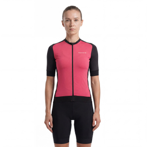 Maillot de cyclisme à manches courtes Color Block pour femme