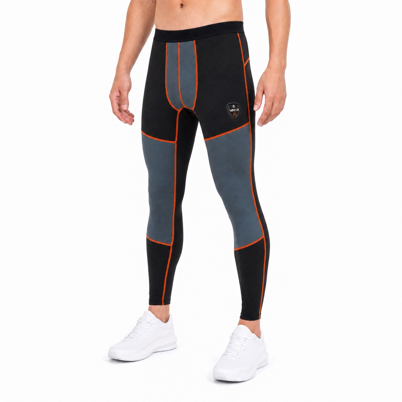 VMTR Collant Legging Color Block Pour Hommes