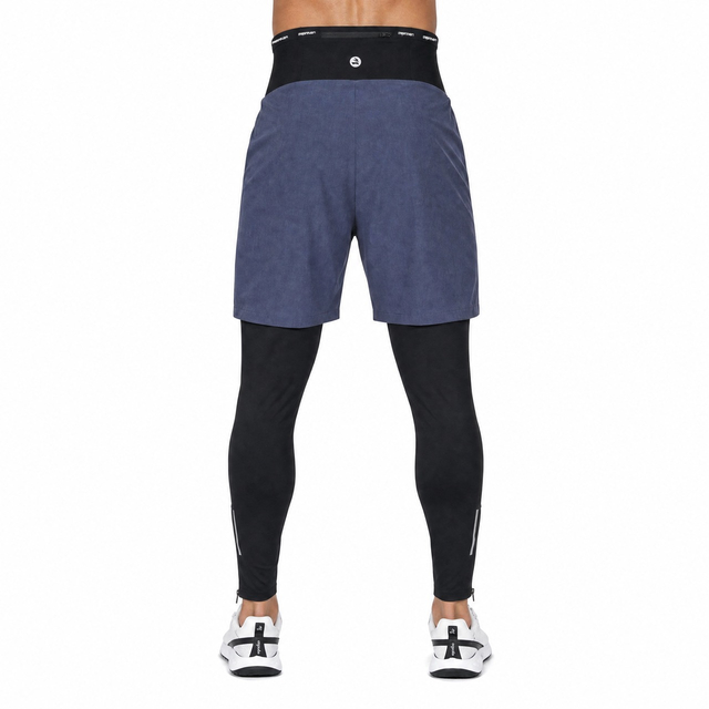 Pantalon 2 en 1 coupe-vent avec bande taille haute pour homme