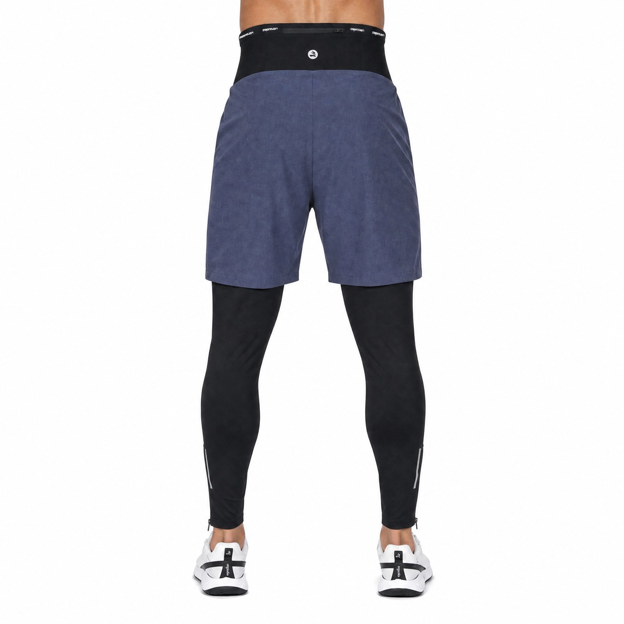 Pantalon 2 en 1 coupe-vent avec bande taille haute pour homme