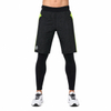 Pantalon matelassé extérieur coupe-vent pour hommes, couche de base 2 en 1, taille réglable