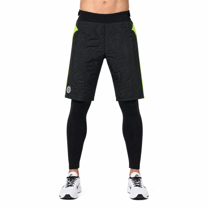 Pantalon matelassé extérieur coupe-vent pour hommes, couche de base 2 en 1, taille réglable