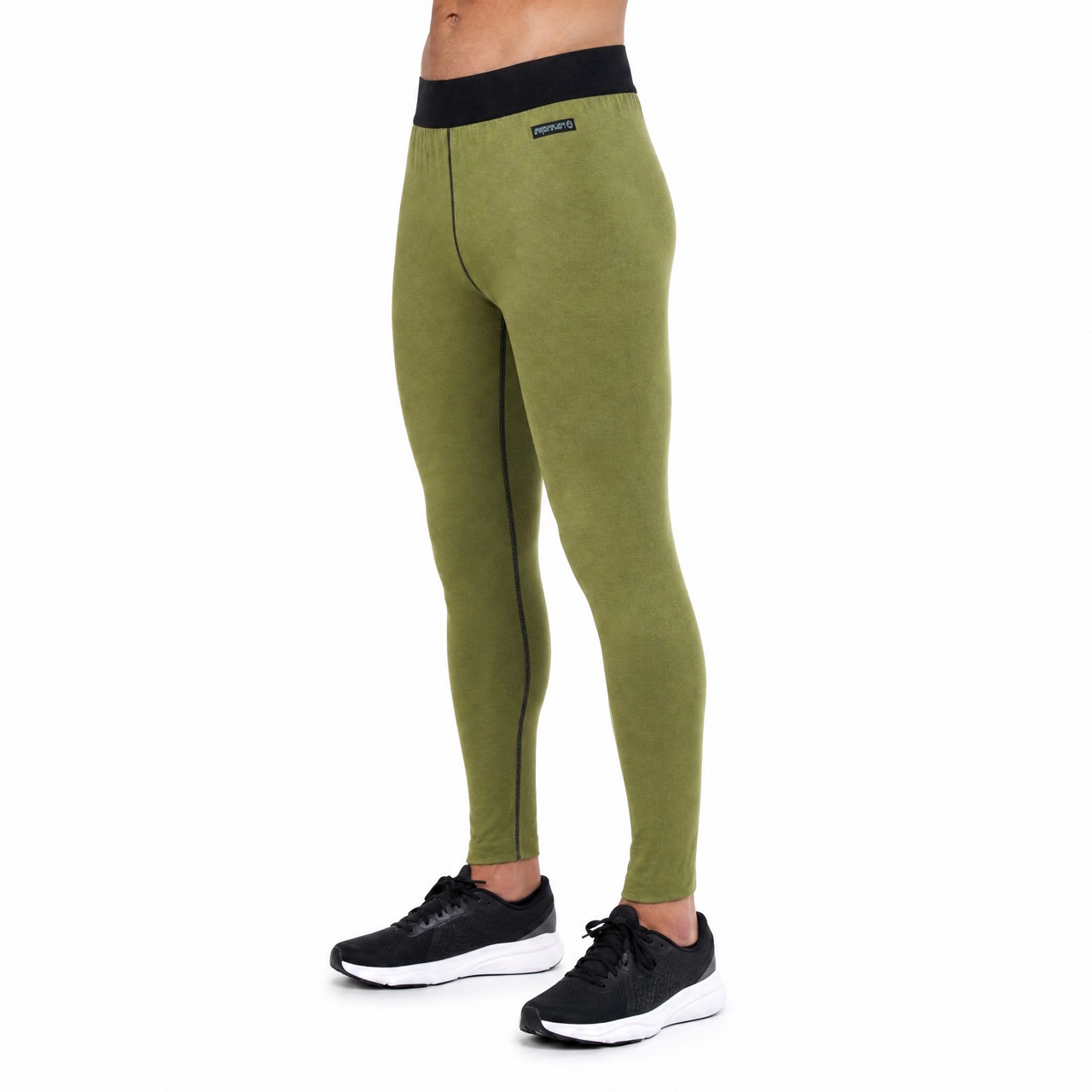 Pantalon de sous-vêtements en polaire brossé double couche de base réversible pour hommes