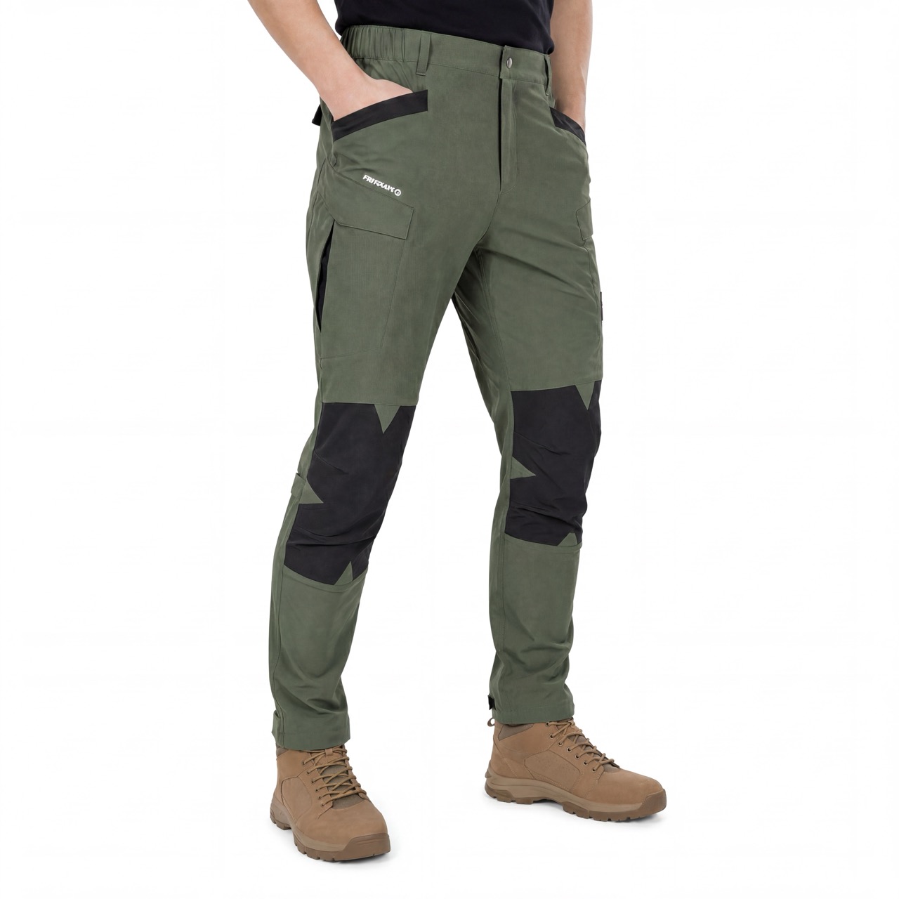 Pantalon de randonnée avec grandes poches et panneaux élégants pour hommes