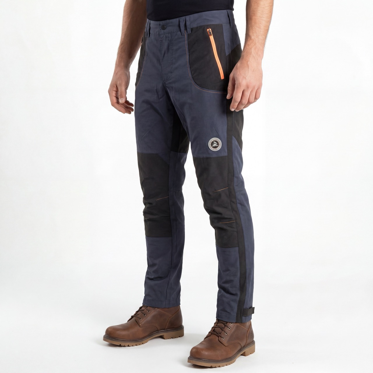 Pantalon de sport pour hommes, garnitures contrastées, bloc de couleur, pantalon de randonnée