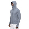 Protection solaire Fuyant le froid Été Léger Course à pied Pêche Zip à travers un sweat à capuche haut