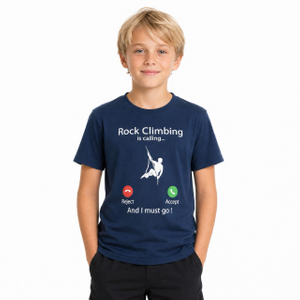 T-shirt à manches courtes pour garçons, escalade