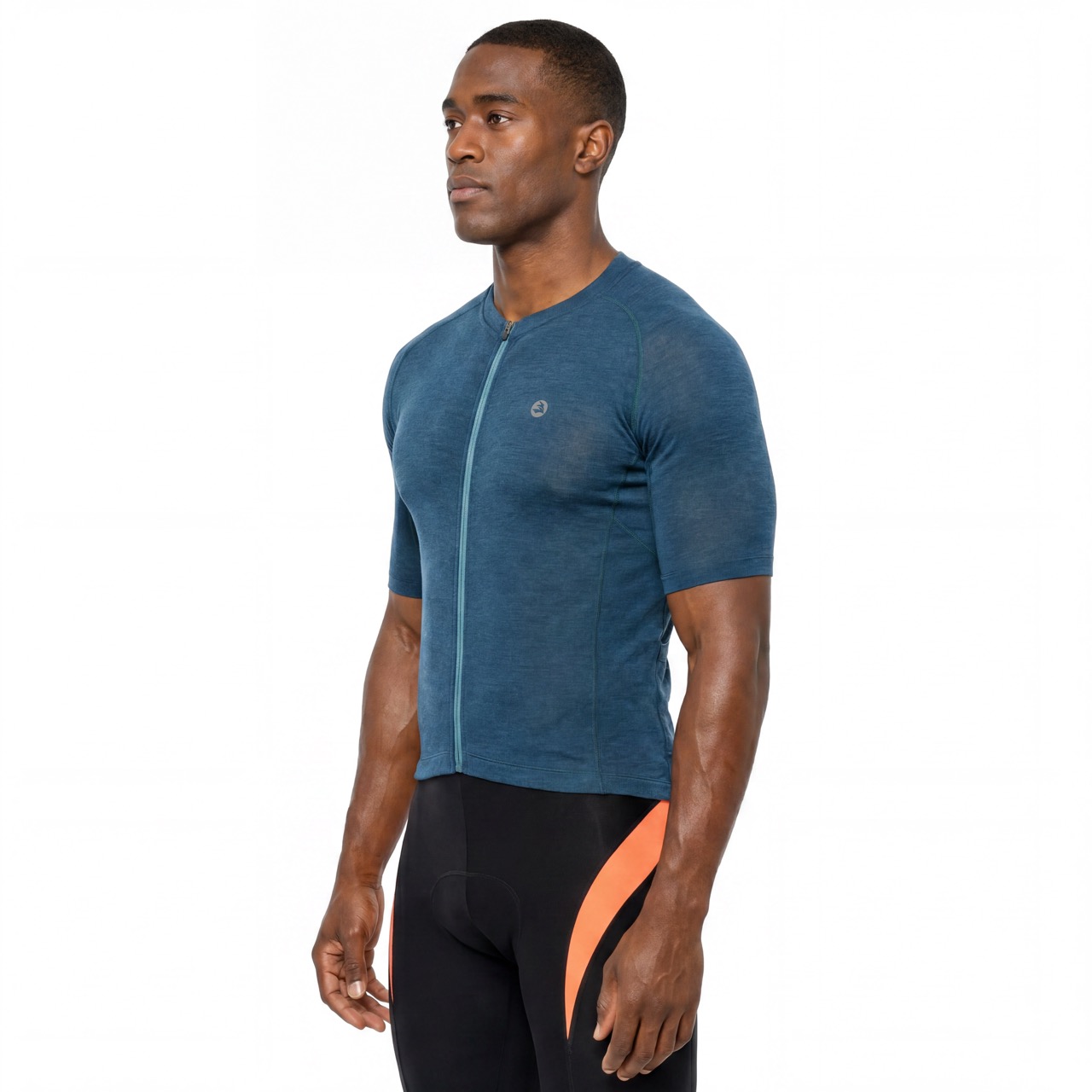 Maillot de cyclisme à manches courtes Raglan en laine mérinos