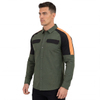 Hommes Trekking Randonnée Camping Pêche Marche Refroidissement Dos et Aisselles Vent Snaps Up Shoudler Panel Chemises