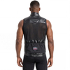 Gilet coupe-vent de cyclisme enduit de PU pour hommes