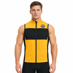 Gilet de cyclisme coupe-vent imperméable à doublure polaire