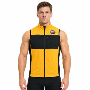 Gilet de cyclisme coupe-vent imperméable à doublure polaire