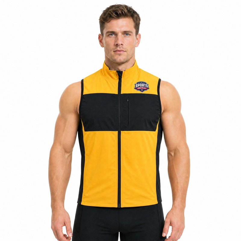 Gilet de cyclisme coupe-vent imperméable à doublure polaire