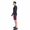 Couche de base de compression pour hommes chemise de course supérieure à manches longues