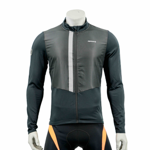 Veste à cyclisme réfléchie à l'épreuve du vent pour hommes