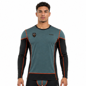 VMTR Haut à manches longues pour homme avec bloc de couleur