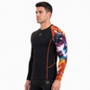 VMTR Hauts à manches longues à blocs de couleurs pour hommes
