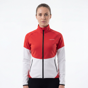 Veste de sport à panneau de blocs de couleurs pour femmes