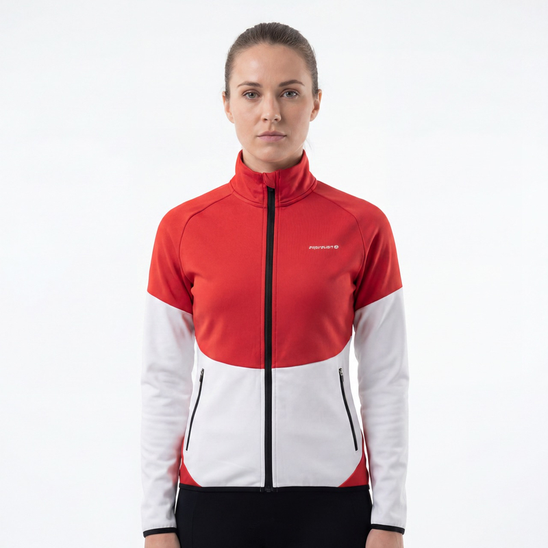 Veste de sport à panneau de blocs de couleurs pour femmes