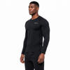 Sous-vêtements thermiques pour hommes, couche de base longue, intérieur en polaire, haut et bas, ensemble de 2 pièces