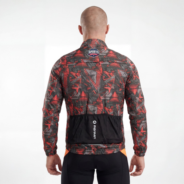 Veste de cyclisme imperméable à l'eau et à garniture réfléchissante sur toute la surface