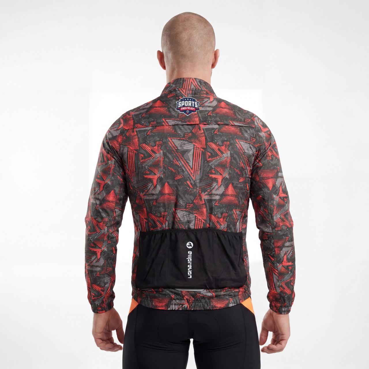 Veste de cyclisme imperméable à l'eau et à garniture réfléchissante sur toute la surface