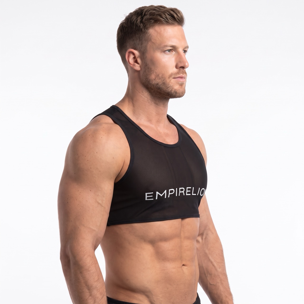 Gilet de sport à dos nageur en maille à séchage rapide pour hommes avec poche arrière antidérapante en silicone, convient à plusieurs tailles d'Apple Watch pour la surveillance de la fréquence cardiaque, pour l'entraînement de course à pied de football