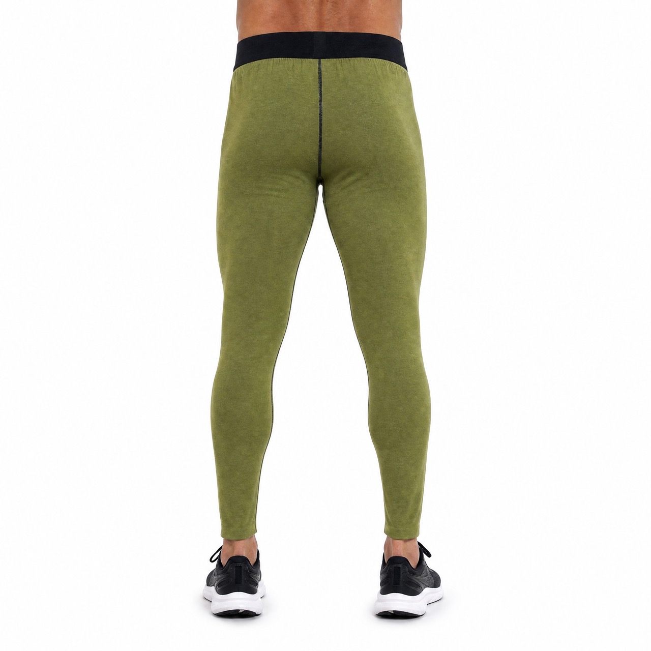 Pantalon de sous-vêtements en polaire brossé double couche de base réversible pour hommes