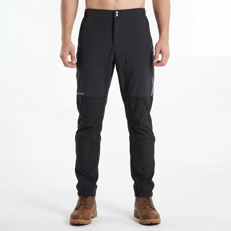 Pantalon actif respirant léger à trous laser pour hommes