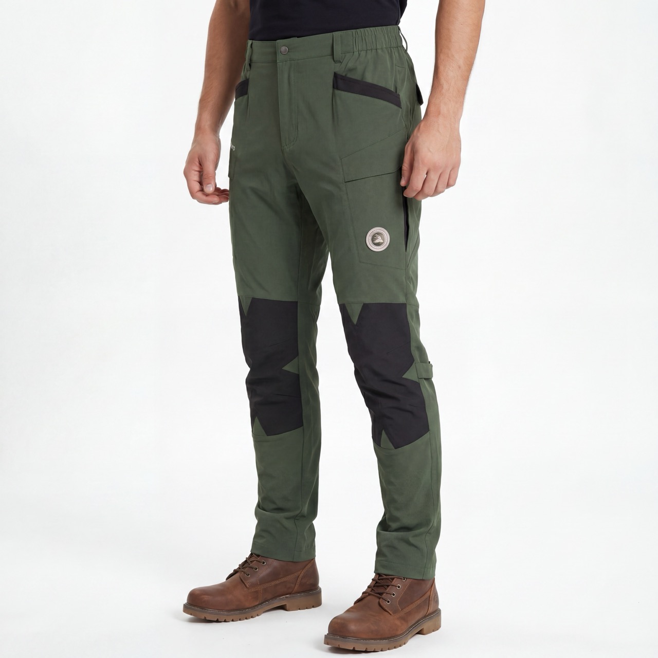 Pantalon de randonnée avec grandes poches et panneaux élégants pour hommes