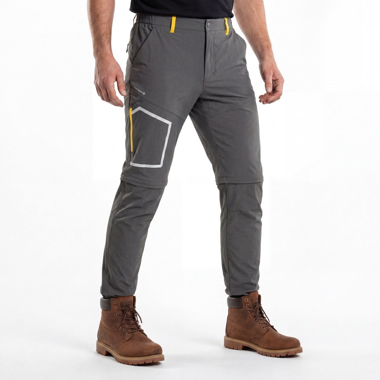 Pantalon de sport à fermeture éclair pour hommes, pantalon de Trekking à blocs de couleurs