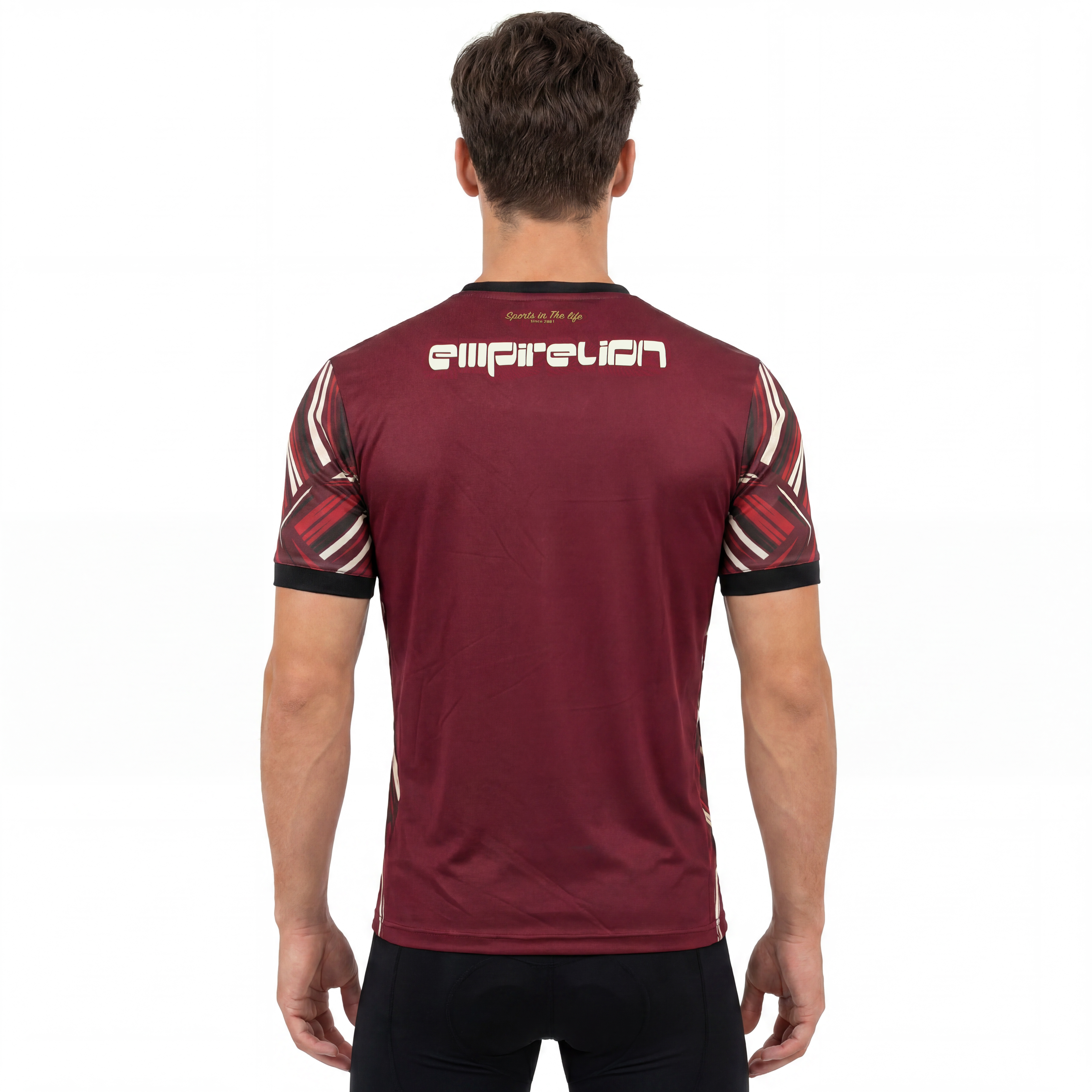 T-shirt de sport à imprimé color block pour hommes