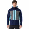 Veste à capuche zippée pour hommes, randonnée, alpinisme, course à pied, couleur bloquée