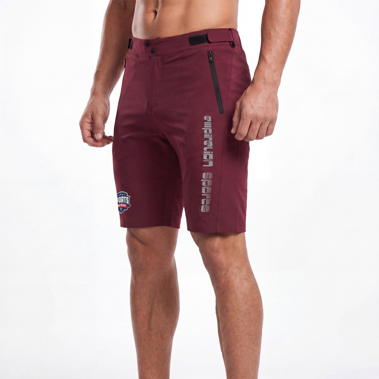 Short de cyclisme et de randonnée réfléchissant avec poche scellée pour hommes
