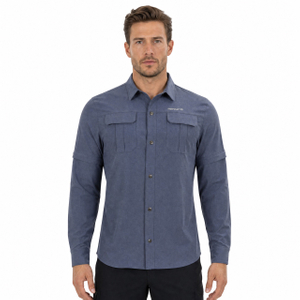 Hommes Trekking Randonnée Camping Pêche Marche Manches Zip Off 2 en 1 Chemises