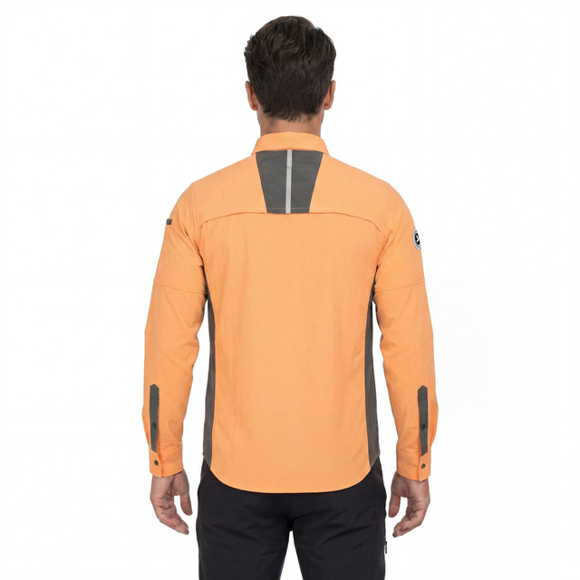 Chemises fonctionnelles contrastées pour hommes, randonnée, camping, pêche, refroidissement du dos et des aisselles