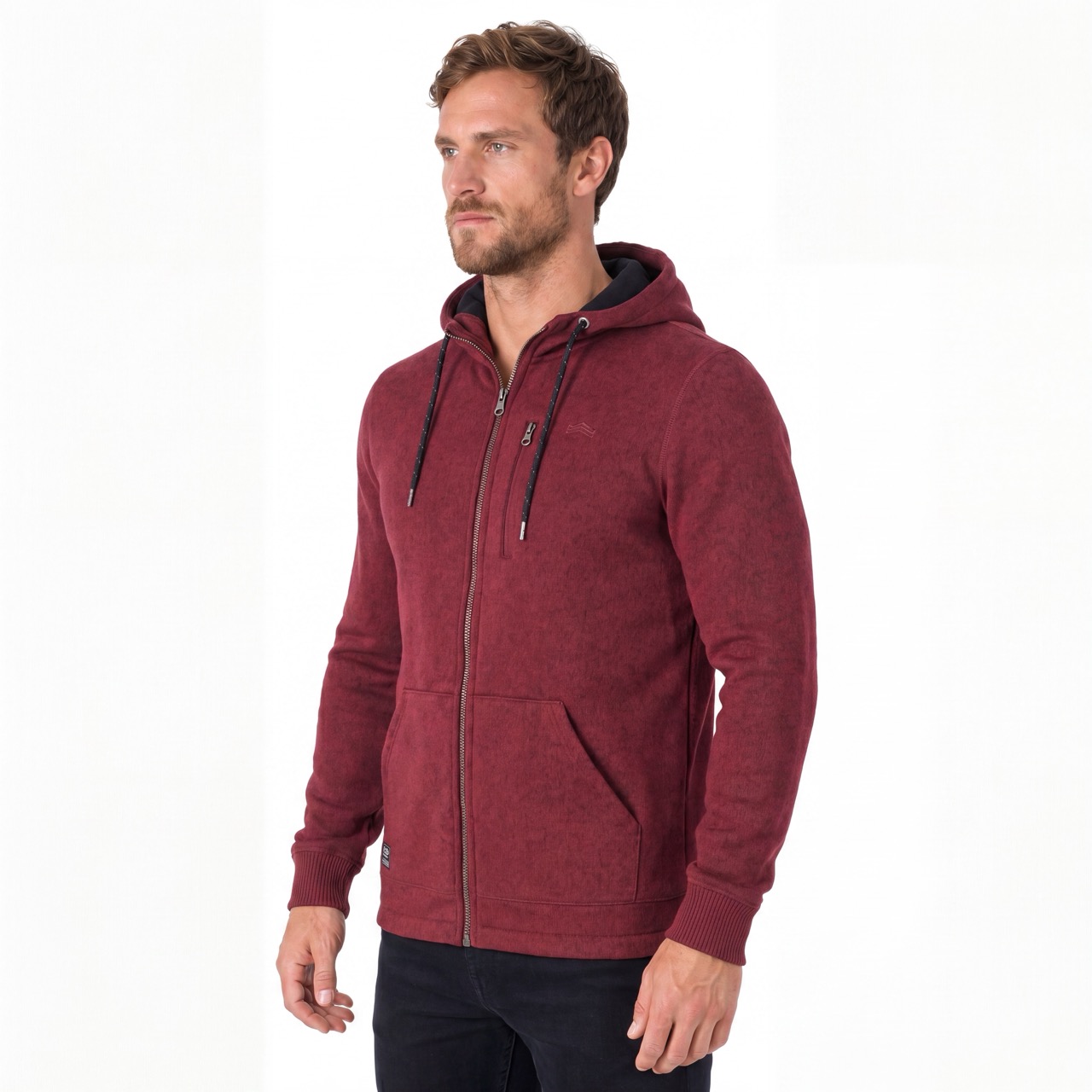 Sweat à capuche zippé pour hommes, confortable, thermique, coupe-vent, escalade, randonnée