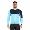 Veste de cyclisme intérieure en polaire avec poche en maille et double poche arrière pour homme