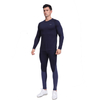 Ménion Mélange Mélange Mélange de sous-vêtements à manches longues Top de base pour hommes