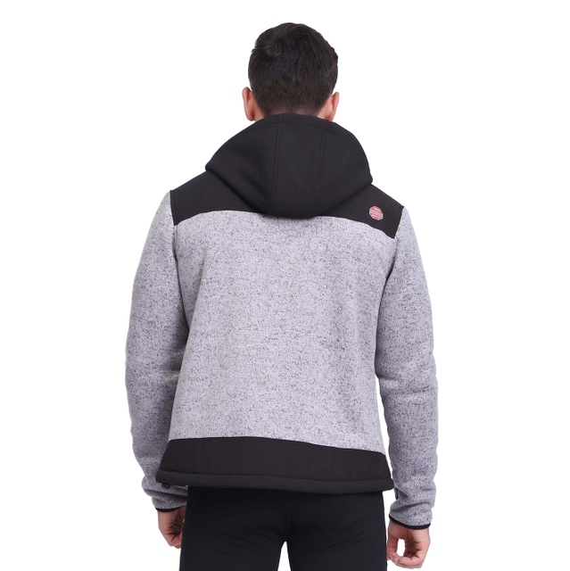 Veste courte d'extérieur d'hiver coupe-vent à poils longs pour hommes