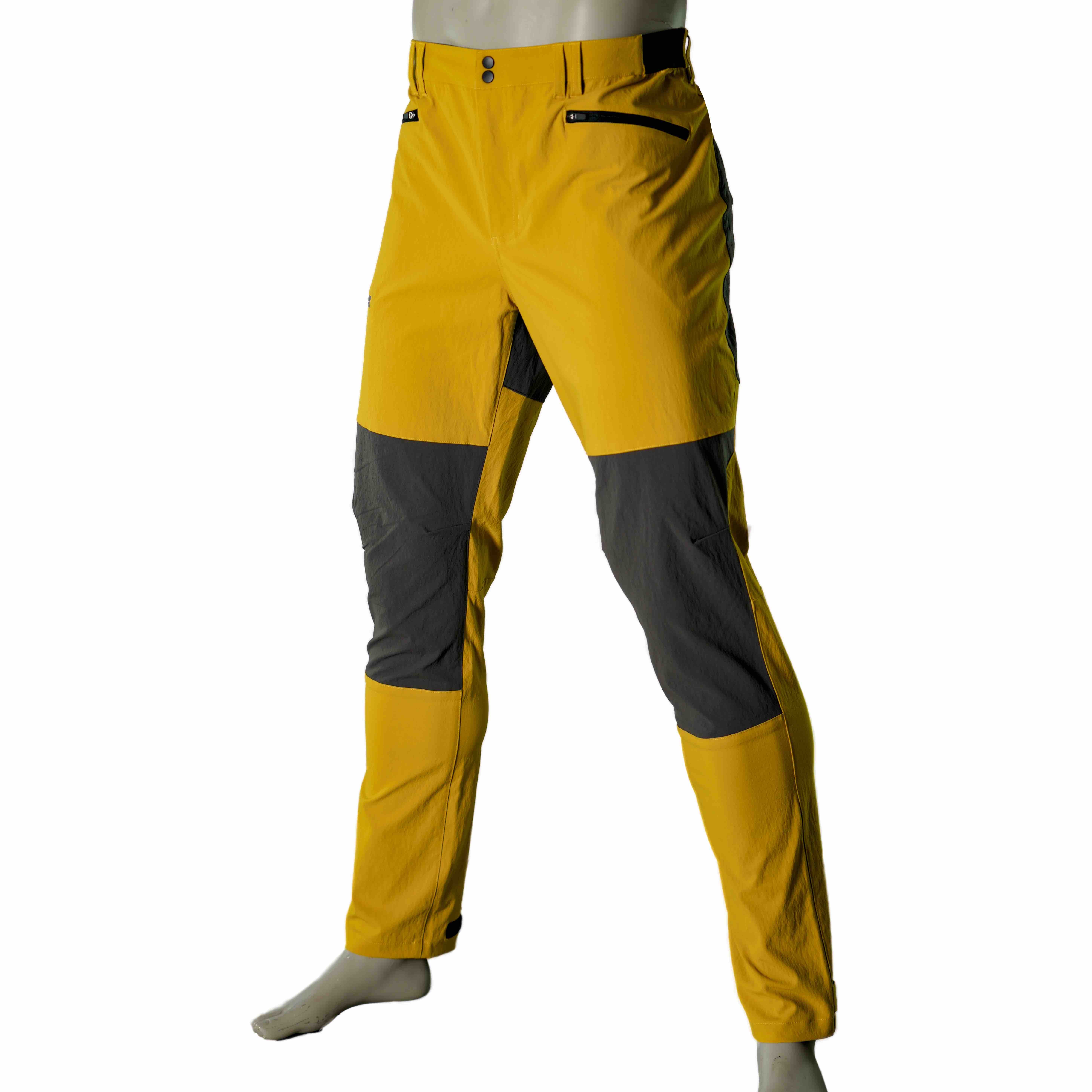 Pantalon de randonnée de randonnée élastique en blocs de blocs de couleur pour hommes