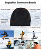 Casquette crâne coupe-vent résistante à l'eau, bonnet d'hiver Compatible avec un casque, chapeau anti-neige