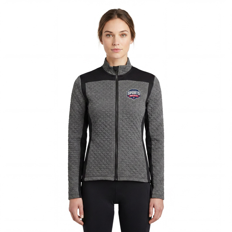 Veste de cyclisme matelassée color block pour femme