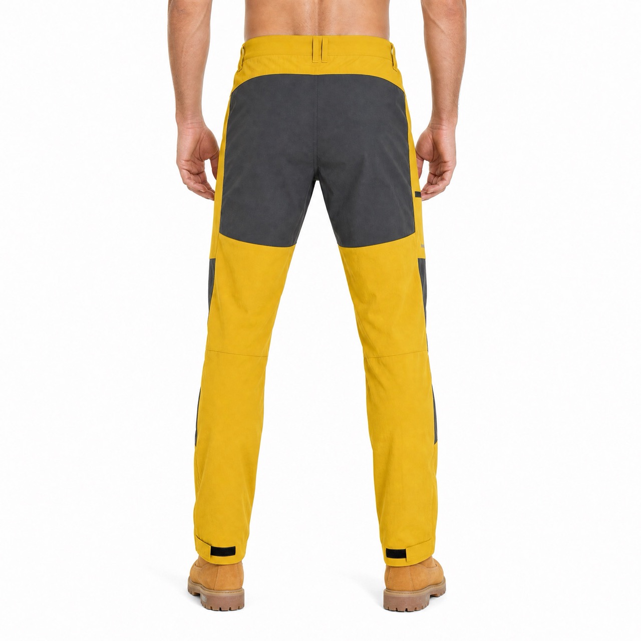 Pantalon de randonnée à blocs de couleurs pour hommes, pantalon de randonnée à taille élastique