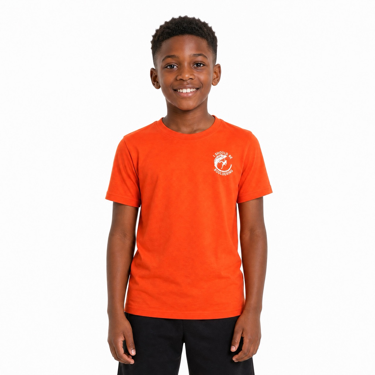 T-shirt à manches courtes pour garçons, escalade