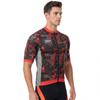 Maillot de cyclisme à manches courtes et col montant Raglan à impression numérique