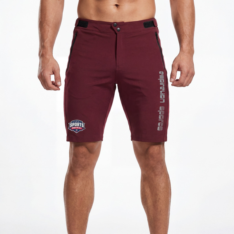 Short de cyclisme et de randonnée réfléchissant avec poche scellée pour hommes