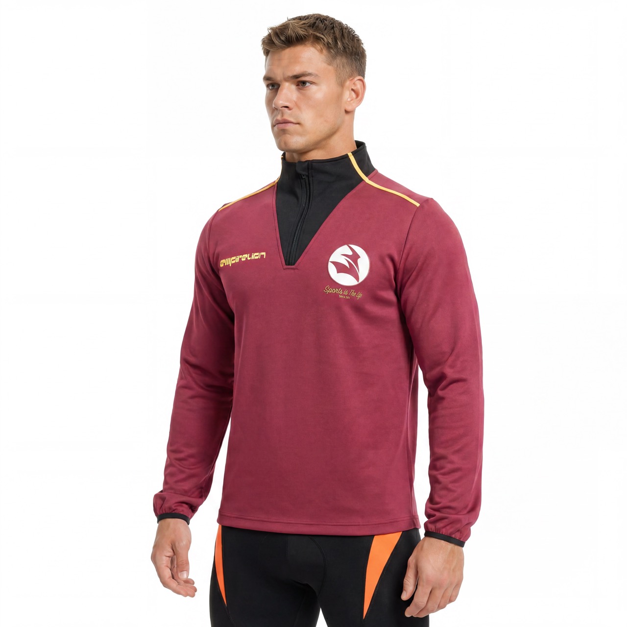 Veste de sport à demi-zip color block Term pour hommes