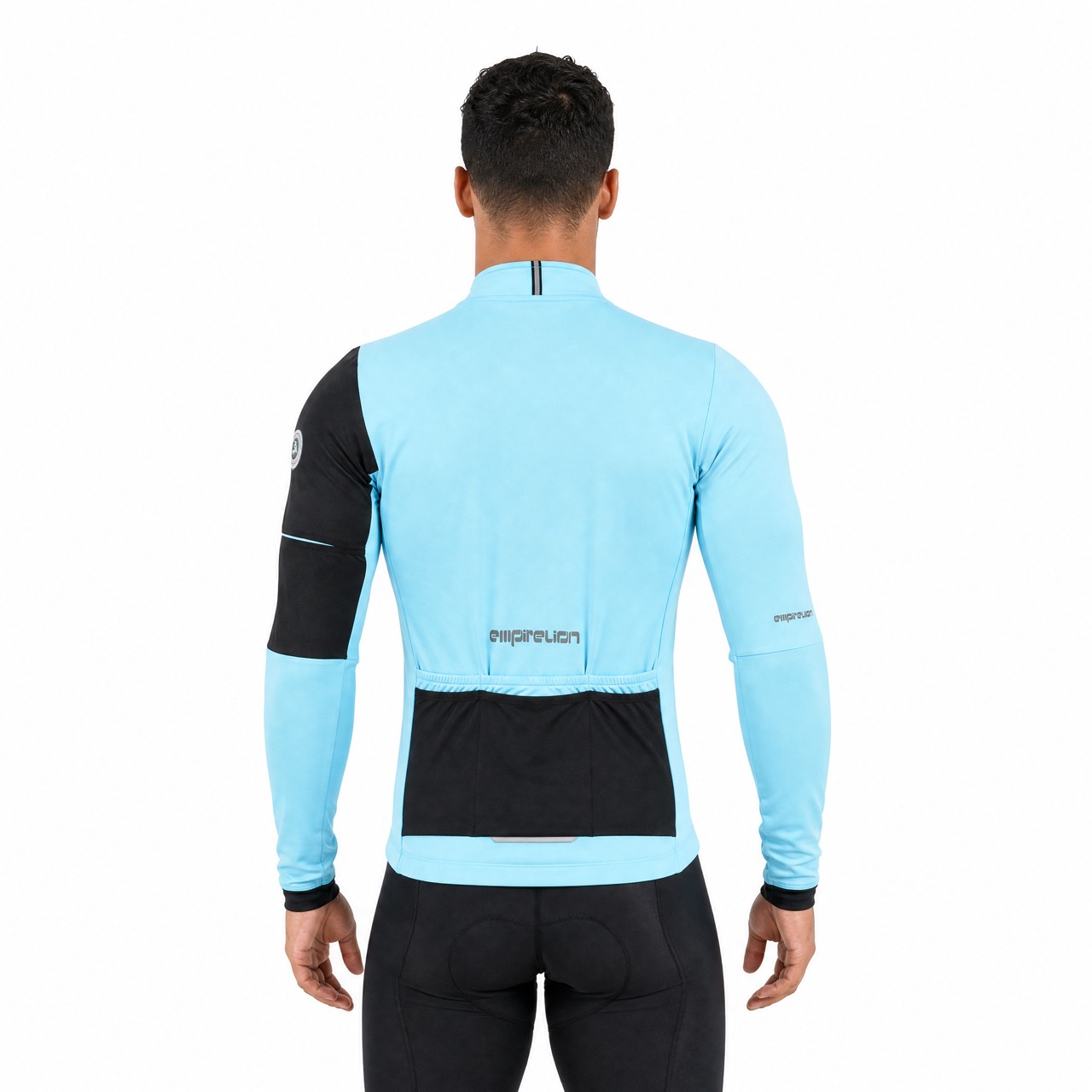 Veste de cyclisme intérieure en polaire avec poche en maille et double poche arrière pour homme