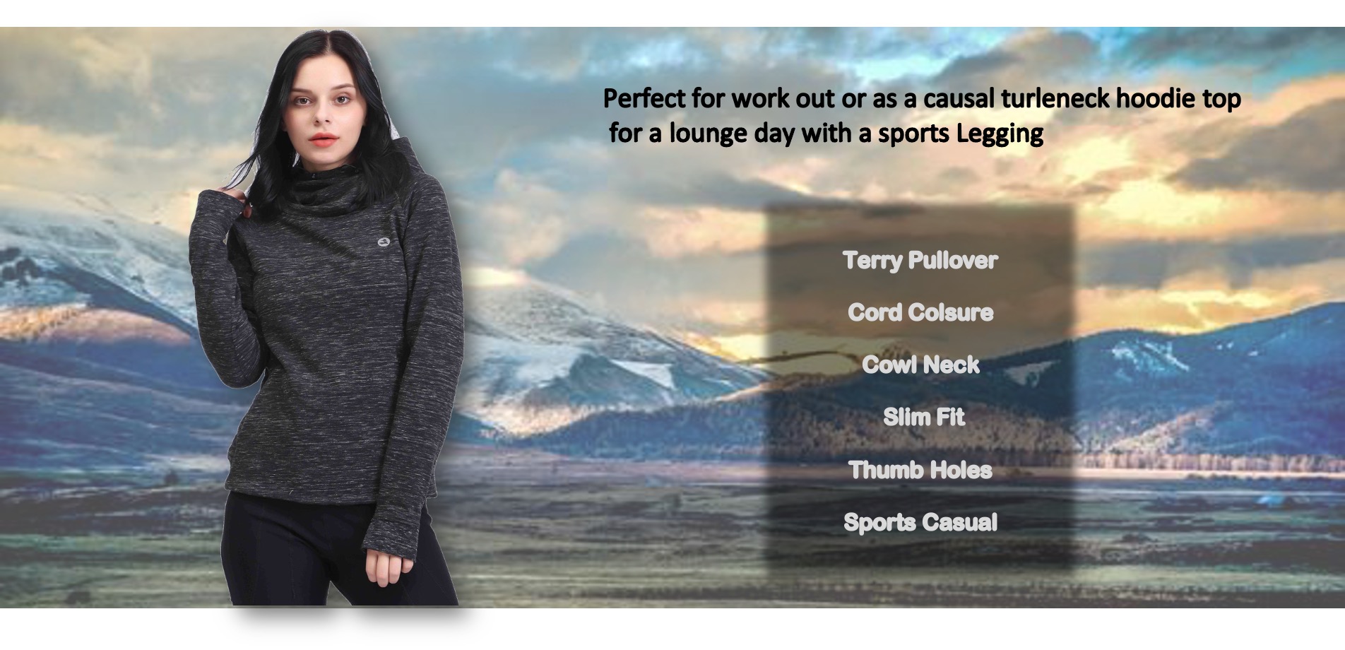 Sweat &agrave; capuche de cou de cou avec les femmes